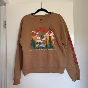 Smokey Bear Sweater - vintage look